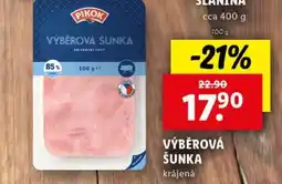 Lidl VÝBĚROVÁ ŠUNKA krájená nabídka