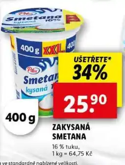 Lidl Zakysaná smetana nabídka