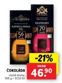 Lidl Čokoláda nabídka