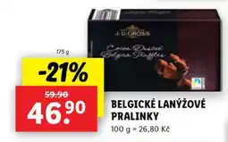 Lidl BELGICKÉ LANÝŽOVÉ PRALINKY nabídka