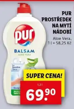 Lidl PUR PROSTŘEDEK NA MYTÍ NÁDOBÍ nabídka