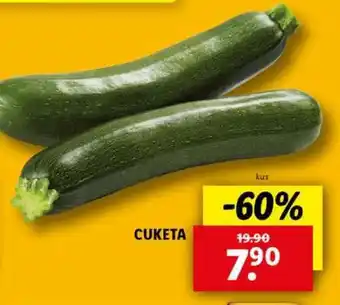 Lidl CUKETA nabídka