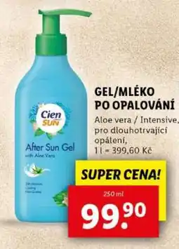 Lidl Cien Sun After Sun Gel nabídka