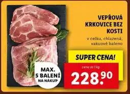 Lidl Vepřová krkovice bez kosti nabídka