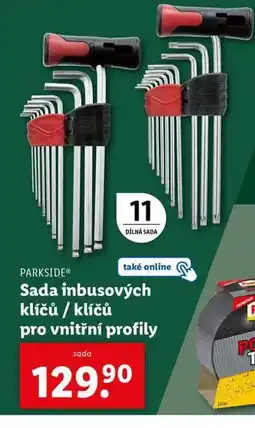 Lidl Sada inbusových klíčů / klíčů pro vnitřní profily nabídka