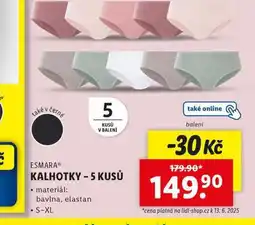 Lidl Kalhotky nabídka