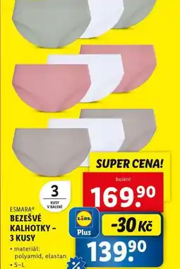 Lidl Bezešvé kalhotky nabídka