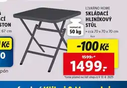 Skládací hliníkový stůl