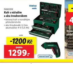 Lidl Kufr s nářadím a aku šroubovákem nabídka