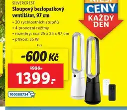 Lidl Sloupový bezlopatkový ventilátor nabídka