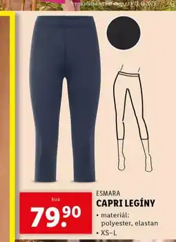 Lidl Capri legíny nabídka