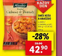 Lidl Směs kešu a arašídů nabídka