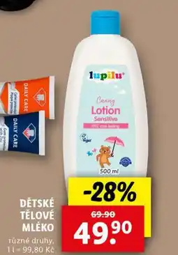 Lidl Lupilu dětské tělové mléko nabídka