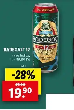 Lidl Pivo radegast ryze hořká 12 nabídka