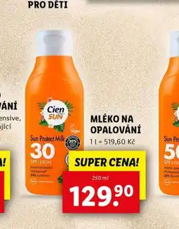 Lidl Cien sun mléko na opalování nabídka