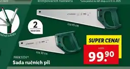 Lidl Sada ručních pil nabídka