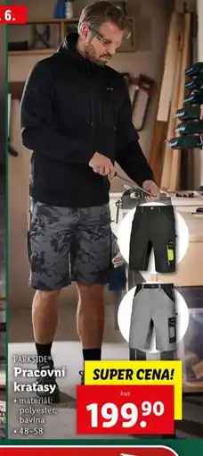 Lidl Pracovní kraťasy nabídka