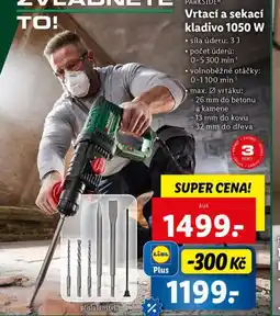 Lidl Vrtacé a sekací kladivo 1050 w nabídka