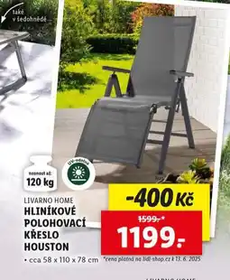Lidl Hliníkové polohovací křeslo houston nabídka