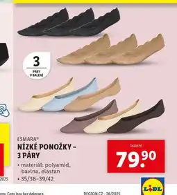 Lidl Nízké ponožky nabídka