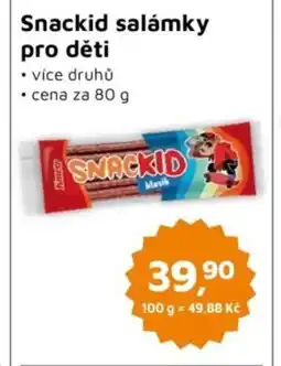 Můjobchod Snackid salámky pro děti nabídka