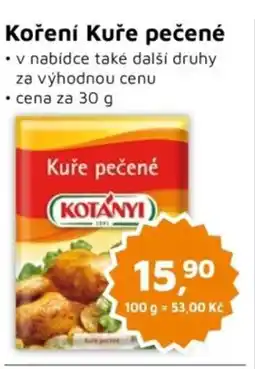 Můjobchod KOTÁNYI Koření Kuře pečené nabídka