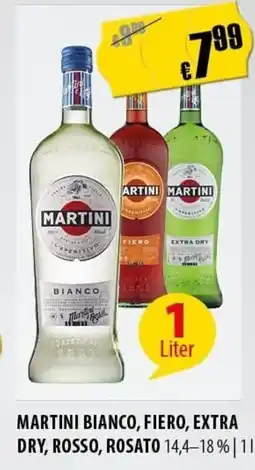 FreeOneShop Martini bianco, fiero, extra dry, rosso, rosato 14,4-18 % nabídka