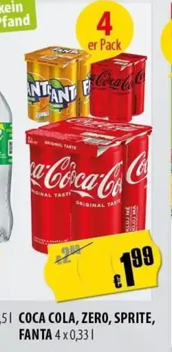FreeOneShop Coca cola, zero, sprite, fanta nabídka