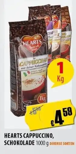 FreeOneShop Hearts cappuccino, schokolade nabídka