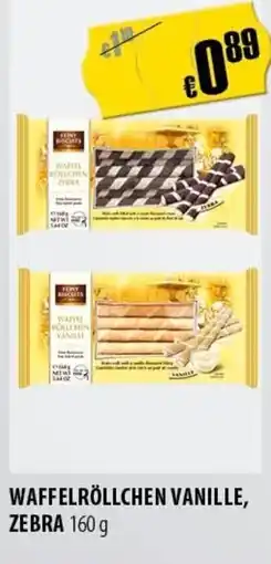 FreeOneShop Waffelröllchen vanille, zebra nabídka