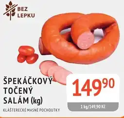 Coop hb Špekáčkový točený salám nabídka