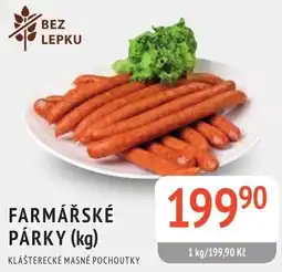 Coop hb Farmářské párky nabídka