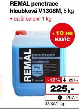 Barvy a laky drogerie REMAL penetrace hloubková V1308M, 5 kg nabídka