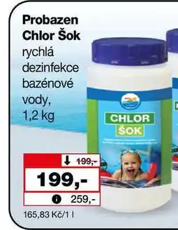 Barvy a laky drogerie Probazen Chlor Šok rychlá dezinfekce bazénové vody, 1,2 kg nabídka