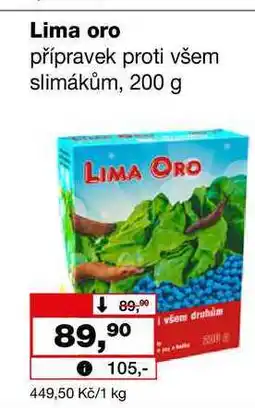 Barvy a laky drogerie Lima oro přípravek proti všem slimákům, 200 g nabídka