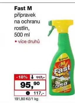 Barvy a laky drogerie Fast M přípravek na ochranu rostlin, 500 ml nabídka