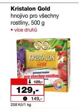 Barvy a laky drogerie Kristalon Gold Hnojivo pro všechny rostliny 500g nabídka