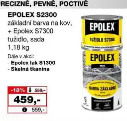 Barvy a laky drogerie EPOLEX S2300 základní barva na kov + EPOLEX S7300 tužidlo, sada 1,18kg nabídka