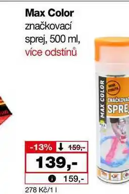 Barvy a laky drogerie Max Color značkovací sprej, 500 ml nabídka