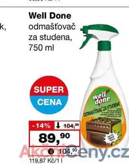 Barvy a laky drogerie Well Done odmašťovač za studena, 750 ml nabídka