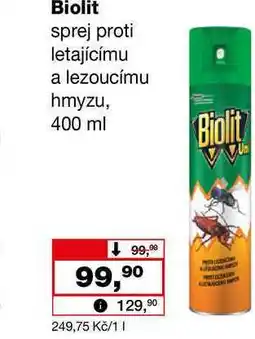 Barvy a laky drogerie Biolit sprej proti letajícímu a lezoucímu hmyzu, 400 ml nabídka
