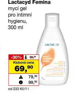 Barvy a laky drogerie Lactacyd Femina mycí gel pro intimní hygienu, 300 ml nabídka