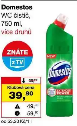 Barvy a laky drogerie Domestos WC čistič, 750 ml nabídka