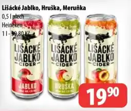 Partner Maloobchodní síť Lišácké jablko, hruška, meruňka nabídka