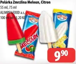 Partner Maloobchodní síť Polárka zmrzlina meloun, citron nabídka