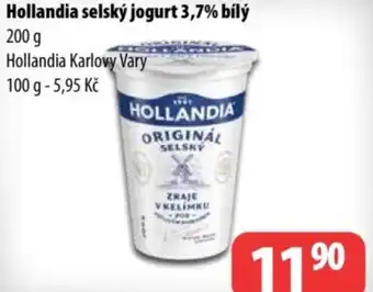 Partner Maloobchodní síť HOLLANDIA Selský jogurt 3,7% bílý nabídka