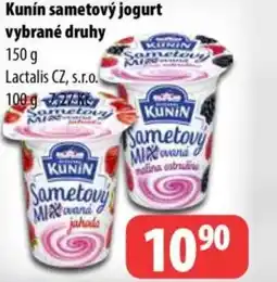 Partner Maloobchodní síť KUNÍN Sametový jogurt vybrané druhy nabídka