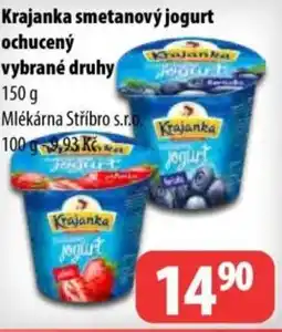 Partner Maloobchodní síť KRAJANKA Smetanový jogurt ochucený vybrané druhy nabídka