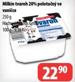 Partner Maloobchodní síť Milkin tvaroh 20% polotučný ve vaničce nabídka