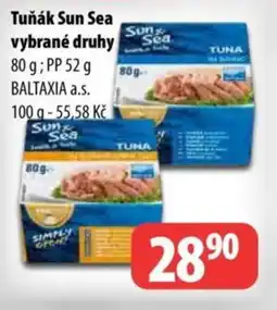 Partner Maloobchodní síť Tuňák sun sea vybrané druhy nabídka